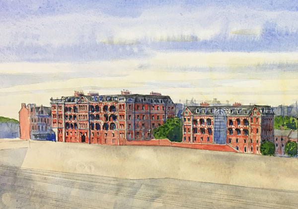 Proposal for West Hampstead seen from Railway